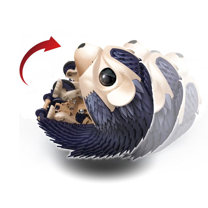 DEQUBE Robo-Erizo Interactivo con Sensor de Sonido 172 Piezas Robot Juguete Educativo para Niños +7 Años