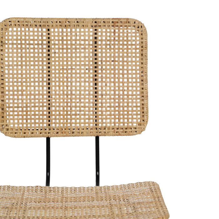Silla Fibra Natural-Metal Salón 51 X 50 X 84 cm