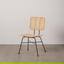 Silla Fibra Natural-Metal Salón 51 X 50 X 84 cm