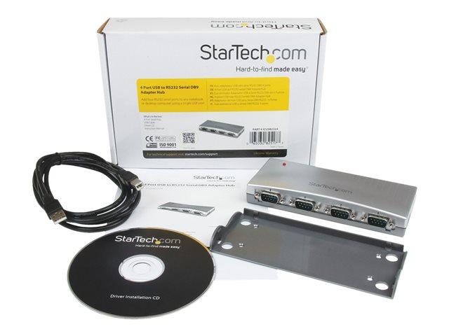 Startech ICUSB2324 Hub Serie 4 en 1 con Puertos RS232 y USB Startech ICUSB2324 Hub Serie 4 en 1 con Puertos RS232 y USB