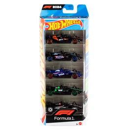 Mattel Coche Hot Wheels Pack 5 Vehículos F1 Escala 1:64