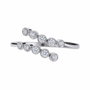 Diamonfire Anillo de Plata de Ley con Circonita Gris