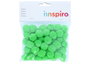 Innspiro Pompones de Polipropileno Verde 25mm 50u.