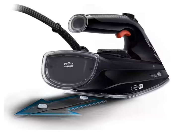 Braun FreeStyle 5 SI5088BK Plancha Negro 2800W Suela Cerámica Vapor 220 g/min