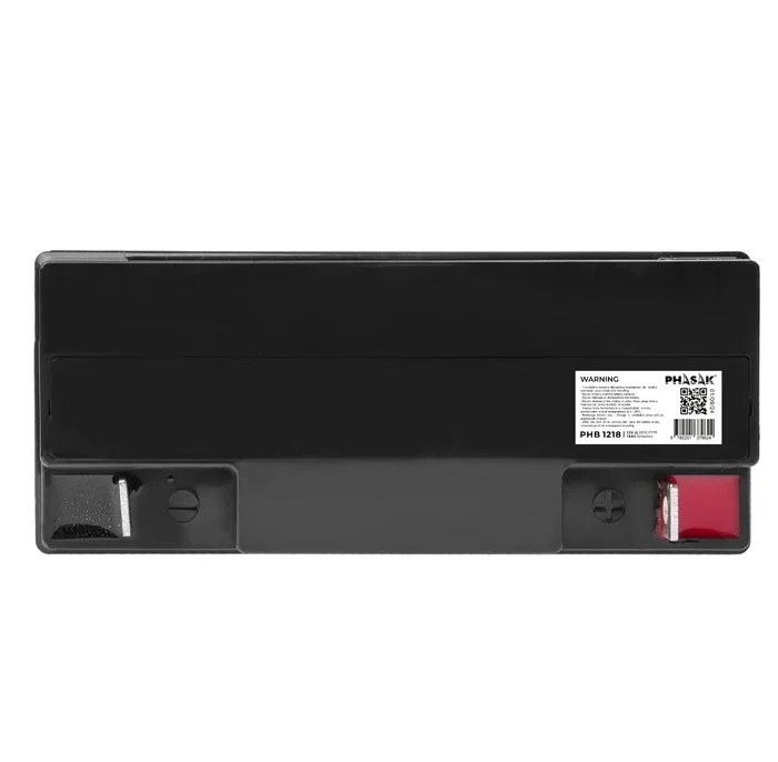 Phasak PHB 1218 Batería de 12V 18Ah VRLA (Plomo-Ácido Sellada) para SAI/UPS - Compatible con sistemas de alimentación ininterrumpida, seguridad y telecomunicaciones