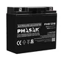 Phasak PHB 1218 Batería de 12V 18Ah VRLA (Plomo-Ácido Sellada) para SAI/UPS - Compatible con sistemas de alimentación ininterrumpida, seguridad y telecomunicaciones