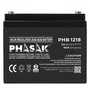 Phasak PHB 1218 Batería de 12V 18Ah VRLA (Plomo-Ácido Sellada) para SAI/UPS - Compatible con sistemas de alimentación ininterrumpida, seguridad y telecomunicaciones