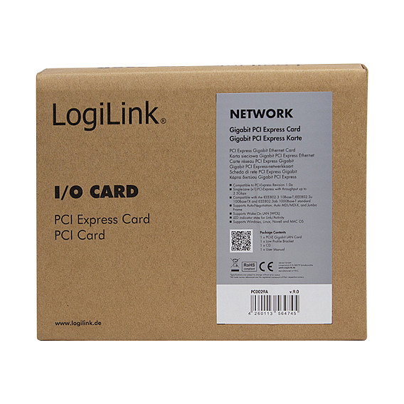 LogiLink Tarjeta de red Gigabit PCI Express