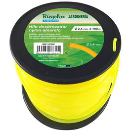 Riegolux RGX HILO Desbrozadora Nylon 2,4mm x 100m Amarillo