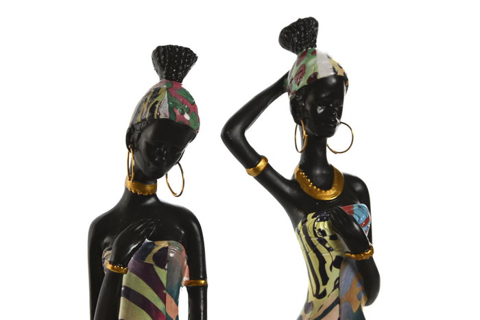 DKD Home Decor Figura Colonial Multicolor Cerámica 7 x 16.5 x 9 cm (2 Unidades) DKD Home Decor Figura Colonial Multicolor Cerámica 7 x 16.5 x 9 cm (2 Unidades)