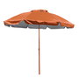 Marbueno Sombrilla Acero 6 Varillas D240 cm Nylon Color Naranja Jardin, Piscina y Playa MARBUENO SUMMER 10475N