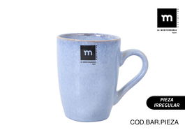 La Mediterranea Mug Macarella Blue 320ml 8x10.5 cm (36 Unidades)