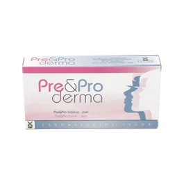 TEGOR Pre & Pro Derma 28 Cápsulas - Prebiótico y Probiótico para el Cuidado de la Piel con Cúrcuma, Pimienta Negra, Clorela y Espirulina