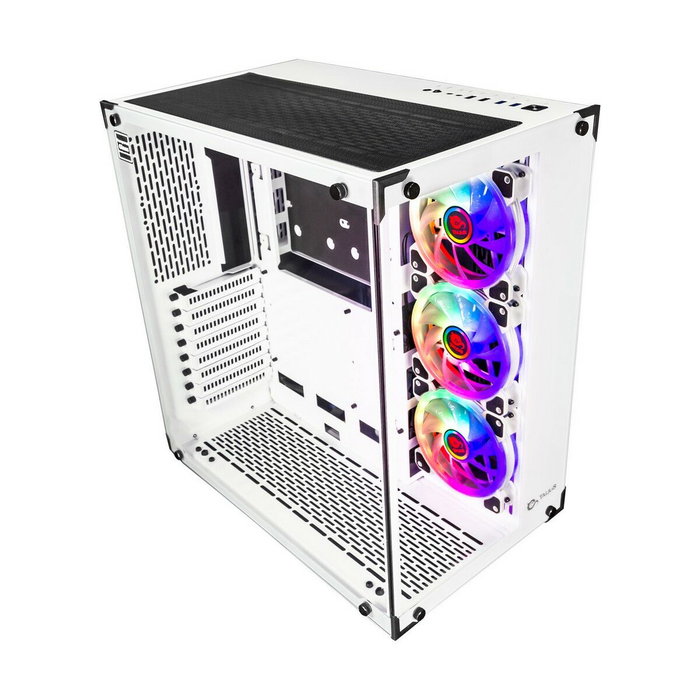 Talius Cronos Frost Caja ATX Gaming Blanca con Cristal Templado y RGB Talius Cronos Frost Caja ATX Gaming Blanca con Cristal Templado y RGB