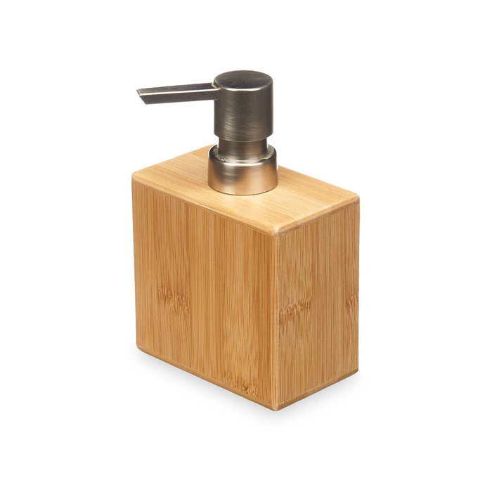 Dispensador de Jabón Berilo Plateado Bambú Plástico 9,7 x 15 x 5,8 cm (12 Unidades)