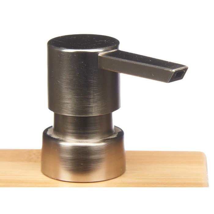 Dispensador de Jabón Berilo Plateado Bambú Plástico 9,7 x 15 x 5,8 cm (12 Unidades)