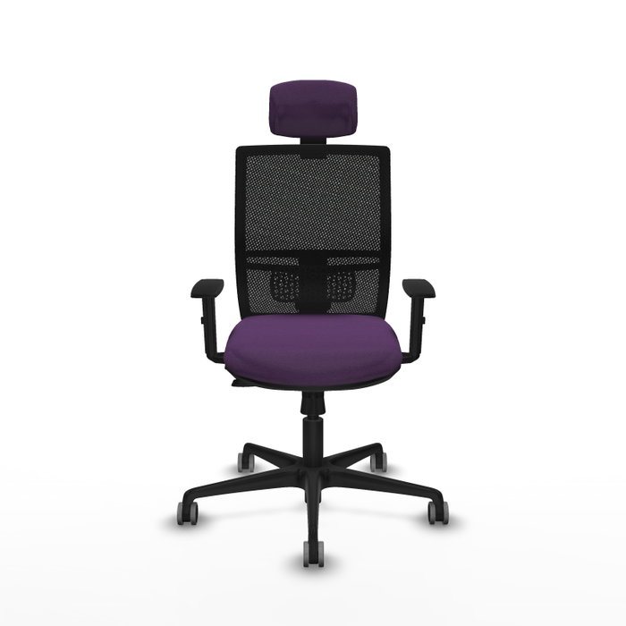 PIQUERAS Y CRESPO Silla de oficina Yunquera con mecanismo Sincro/Traslack, Morado y Negro PIQUERAS Y CRESPO Silla de oficina Yunquera con mecanismo Sincro/Traslack, Morado y Negro