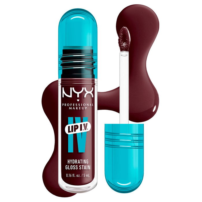 Nyx Professional Make Up LIP IV gloss #14-Mauve N' Moist 5 ml Labial Doble Acabado Hidratante Hasta 12 Horas