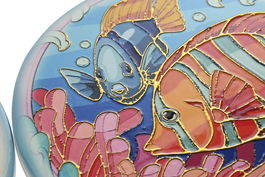 DKD Home Decor Salvamantel Mediterraneo Multicolor Dolomita y Corcho 23 x 18 x 1 cm (12 Unidades)