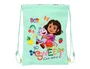 Bolsa Mochila con Cuerdas Dora Turquesa 26 x 34 x 1 cm
