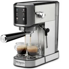 Orbegozo Cafetera Expreso EX 7000 1350W 20 Bares Panel Táctil Acero Inoxidable Depósito 1L Vaporizador