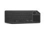 Natec Turbot 2 Teclado Inalámbrico Bluetooth + 2.4 GHz con Touchpad, Slim, para Smart TV, Layout Polaco, Negro