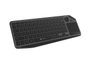 Natec Turbot 2 Teclado Inalámbrico Bluetooth + 2.4 GHz con Touchpad, Slim, para Smart TV, Layout Polaco, Negro