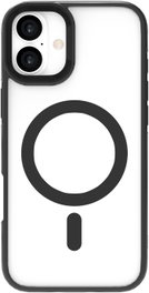 eSTUFF Funda Infinita Helsinki Magnética Compatible con MagSafe para iPhone 16 - Negro - Fabricada con 86% Plástico Reciclado, Protección contra Caídas