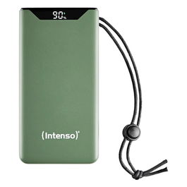 Intenso F20000 Powerbank 20000 mAh, Carga Rápida USB-C PD 20W y QC 3.0, Color Verde