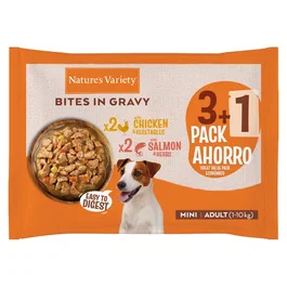 Affinity Nature'S V Dog Wet Bites Mini Pollo & Salmon 4x400 gr