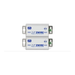 2N 2WIRE-SET Conjunto de 2 Adaptadores Ethernet 2-Wire, 100 ohmios, Aluminio Metálico, 100-240 V, 75x40x40 mm