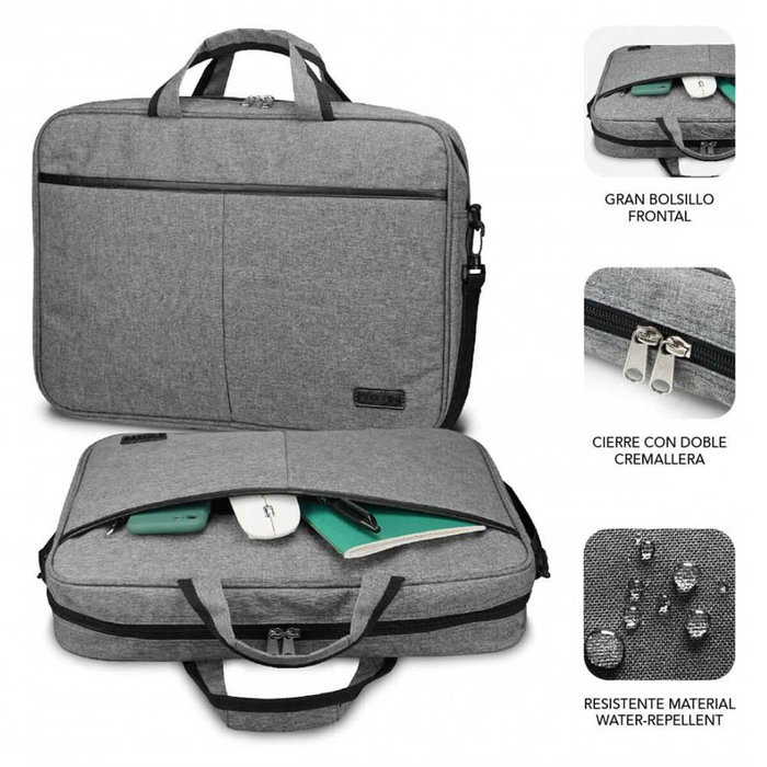 Subblim Maletín Elite Laptop Bag 13,3-14 Pulgadas Gris