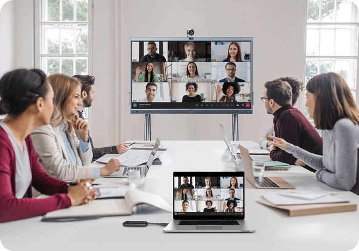 Yealink MeetingBoard Pantalla Interactiva 65" LED LCD Pizarra Inteligente 4K IA para Reuniones