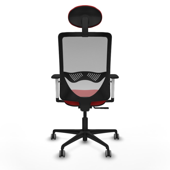 PIQUERAS Y CRESPO Silla de oficina Zulema con mecanismo Sincro, Rojo y Gris PIQUERAS Y CRESPO Silla de oficina Zulema con mecanismo Sincro, Rojo y Gris