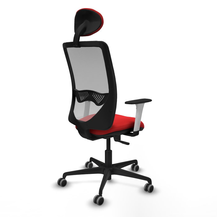 PIQUERAS Y CRESPO Silla de oficina Zulema con mecanismo Sincro, Rojo y Gris PIQUERAS Y CRESPO Silla de oficina Zulema con mecanismo Sincro, Rojo y Gris