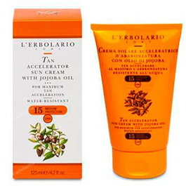 L´ERBOLARIO Solar SPF 15 crema aceleradora cuerpo jojoba 125 ml