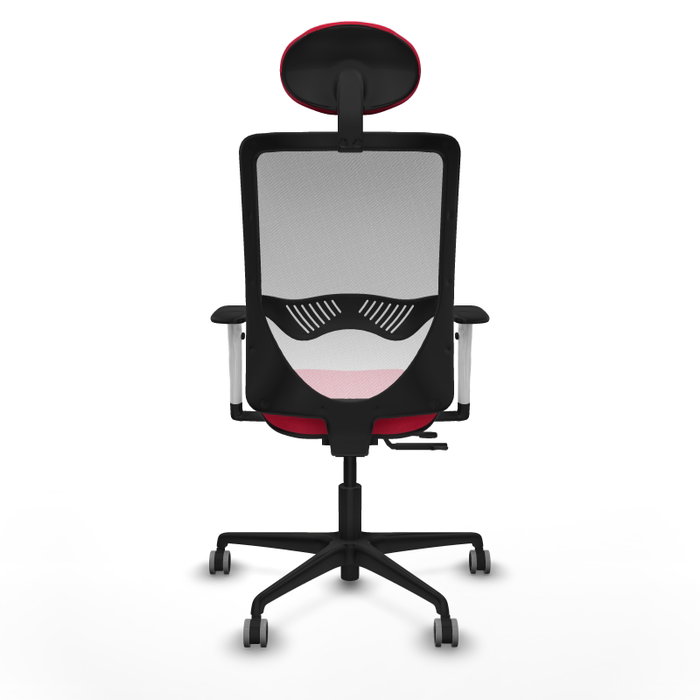 PIQUERAS Y CRESPO Silla de oficina Zulema con mecanismo Sincro/Traslack Rojo y Blanco PIQUERAS Y CRESPO Silla de oficina Zulema con mecanismo Sincro/Traslack Rojo y Blanco