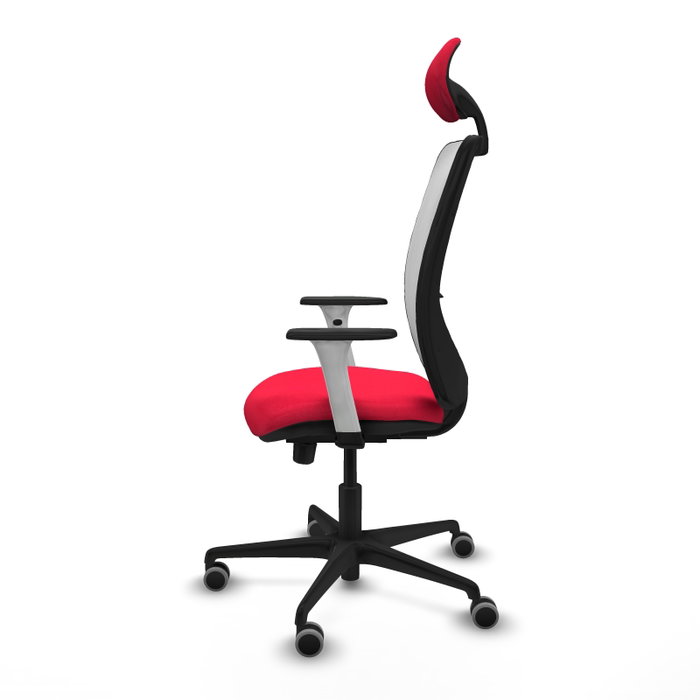 PIQUERAS Y CRESPO Silla de oficina Zulema con mecanismo Sincro/Traslack Rojo y Blanco PIQUERAS Y CRESPO Silla de oficina Zulema con mecanismo Sincro/Traslack Rojo y Blanco