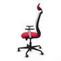 PIQUERAS Y CRESPO Silla de oficina Zulema con mecanismo Sincro/Traslack Rojo y Blanco