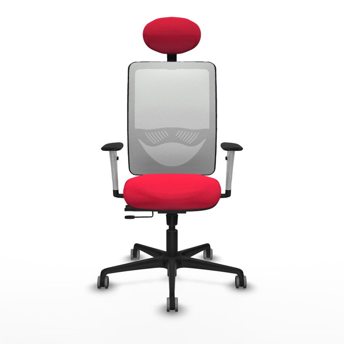 PIQUERAS Y CRESPO Silla de oficina Zulema con mecanismo Sincro/Traslack Rojo y Blanco PIQUERAS Y CRESPO Silla de oficina Zulema con mecanismo Sincro/Traslack Rojo y Blanco