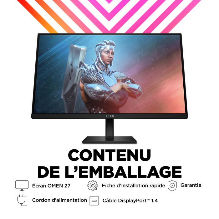 HP Omen 27" Monitor Gaming FHD 165Hz 1ms FreeSync Premium, Pantalla 27 Pulgadas para Juegos, 99% sRGB, OMEN 27 HP Omen 27" Monitor Gaming FHD 165Hz 1ms FreeSync Premium, Pantalla 27 Pulgadas para Juegos, 99% sRGB, OMEN 27