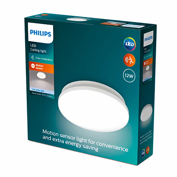 Philips Acuna Plafón LED circular con sensor 12 W 4000 K 1500 lm Philips Acuna Plafón LED circular con sensor 12 W 4000 K 1500 lm