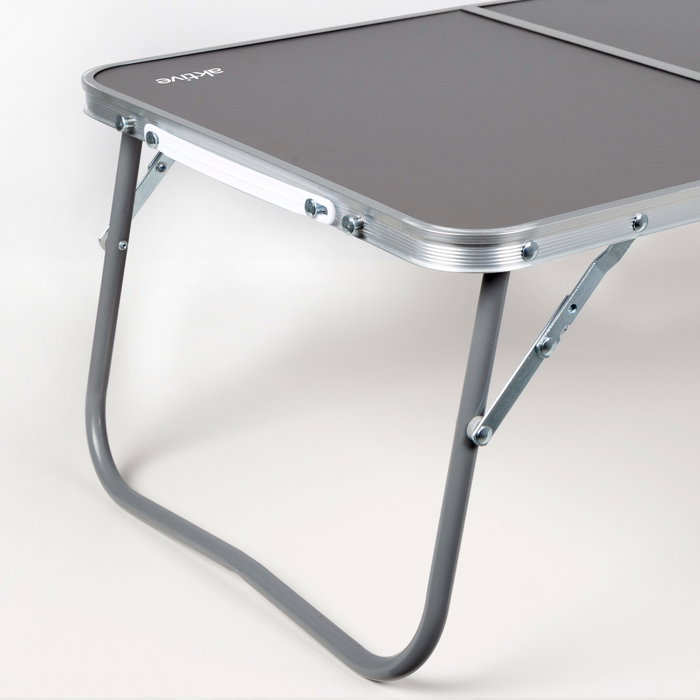 Aktive Mesa plegable de camping antracita con asas de transporte Aktive Mesa plegable de camping antracita con asas de transporte