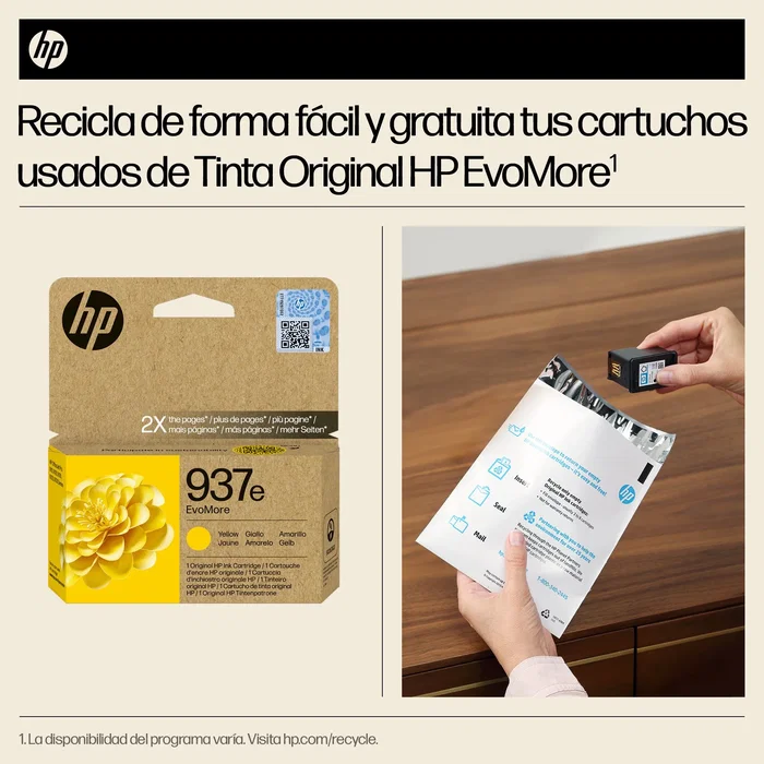HP 937e EvoMore Cartucho de Tinta Amarillo XL