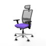 PIQUERAS Y CRESPO Silla de oficina Haches con mecanismo Sincro/Traslack, Lila y Gris