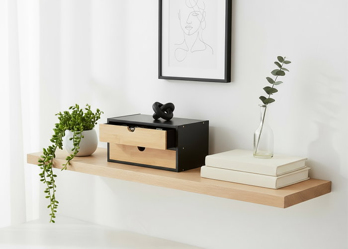 Confortime Cajones de Ordenación de Bambú Black - Pack de 8