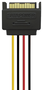 Aisens Cable de Alimentación SATA 1 Macho a 2 Hembra 20cm A131-0353