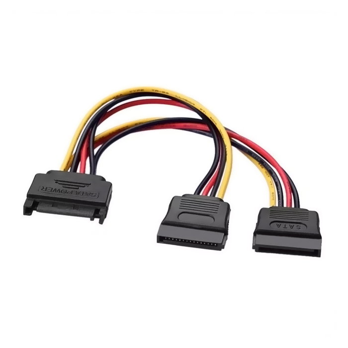 Aisens Cable de Alimentación SATA A131-0353 1x Macho a 2x Hembra 20cm Aisens Cable de Alimentación SATA A131-0353 1x Macho a 2x Hembra 20cm
