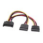 Aisens Cable de Alimentación SATA 1 Macho a 2 Hembra 20cm A131-0353