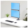 StarTech.com Soporte de Monitores Apilados Verticalmente para 2 Pantallas 49 Pulgadas Carga 16 kg por Monitor VESA 100x100 mm Montaje en C Negro